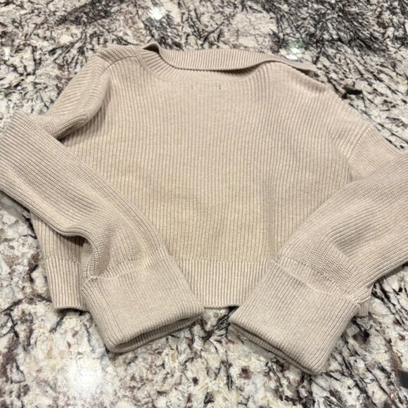 Quince Women's Beige Button-Up Cardigan - Picture 4 of 4